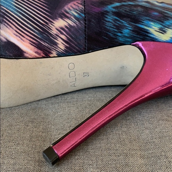 Purple ALDO open toe high heels - Picture 5 of 6